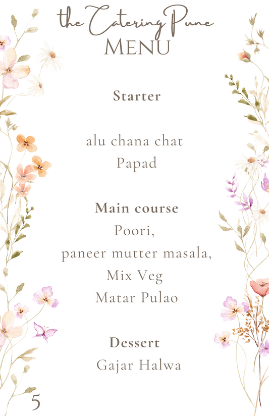 Flavors of Tradition: The Classic Feast Menu - Catering Pune